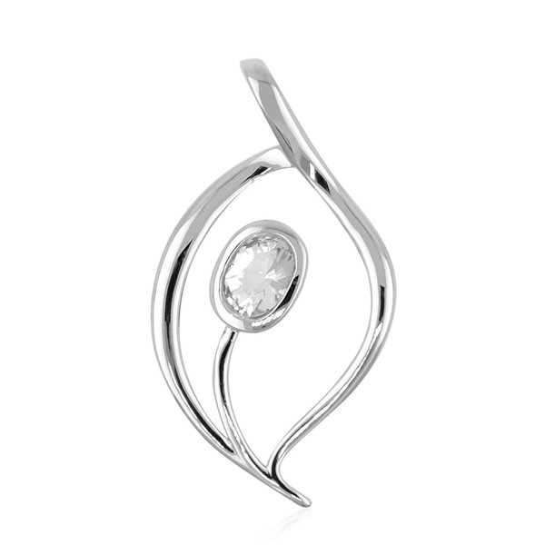 Cavill Danburit AnhäNger 0,63Ct Ovalschliff 925 Sterling Silber Schmuck Damen-image