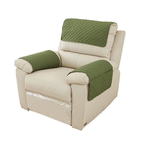 1Set Recliner Sofa Headrest Protector Sofa Armrest Headrest Cover With Pockets - Picture 17 of 32