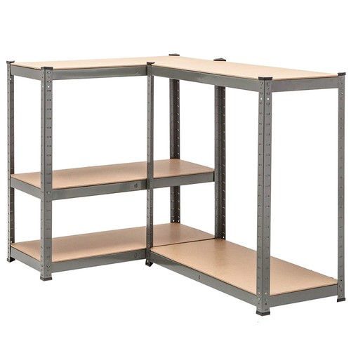 Heavy Duty Grey Garage Shelving Rack 5 Tier Boltless Storage Unit Warehouse Shop - Picture 3 of 7