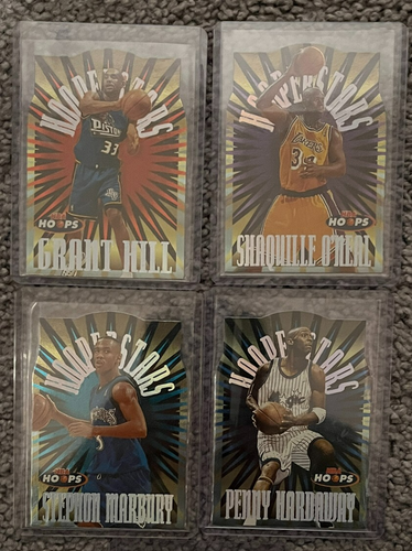 1997-98 Hoops HOOPerstars!! 288:1 pack odds. Shaq Penny Hill Marbury