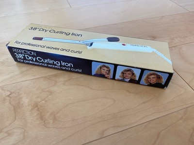Vintage Perfection 3/8'' Dry Curling Iron H53A-0165 in Original Box - Working