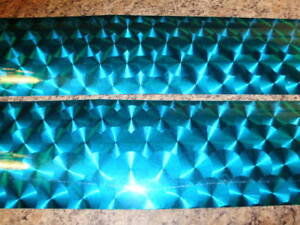 3/" x 12/" 2 Pack Turquoise FIREWORKS Holographic Fishing Lure Tape NEW TAPE
