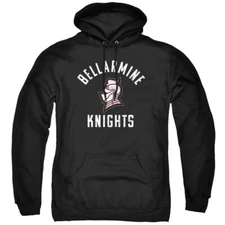 Bellarmine University Adult Pullover Hoodie Knights Logo, Black, S-3XL