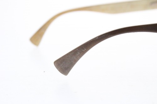 RARE! SEE Eyewear Genuine Horn Zurich Keyhole Frames 46/22 Brown Keyhole 9 of 25 - Picture 10 of 13