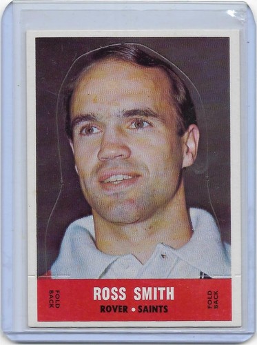 1969 Scanlens Die Cut (UNPOPPED) Ross SMITH St. Kilda Near Mint / Mint - Foto 1 di 2