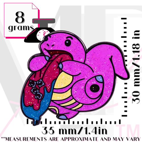 Pokemon Hard Enamel Pin "Trippin' Tripping Lickitung" - Picture 5 of 5