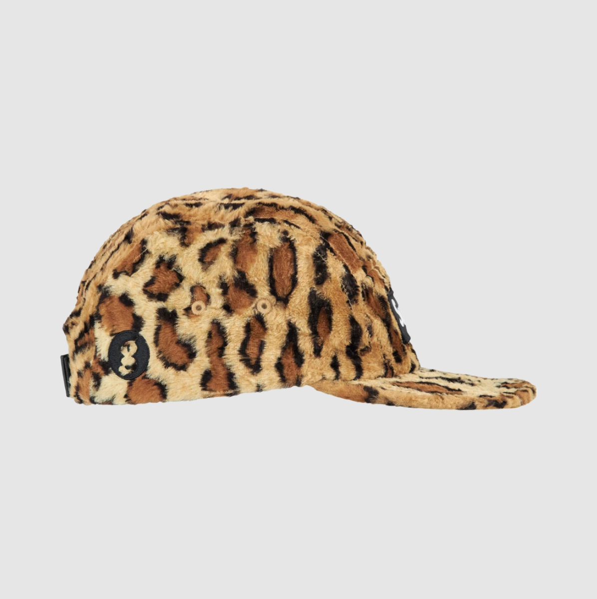 Supreme x GOODENOUGH Crushed Rayon Pile Camp Cap Leopard 25SS Hat