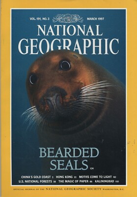 National Geographic Magazine March 1997 Vol. 191 No. 3 Bearded Seals Cover