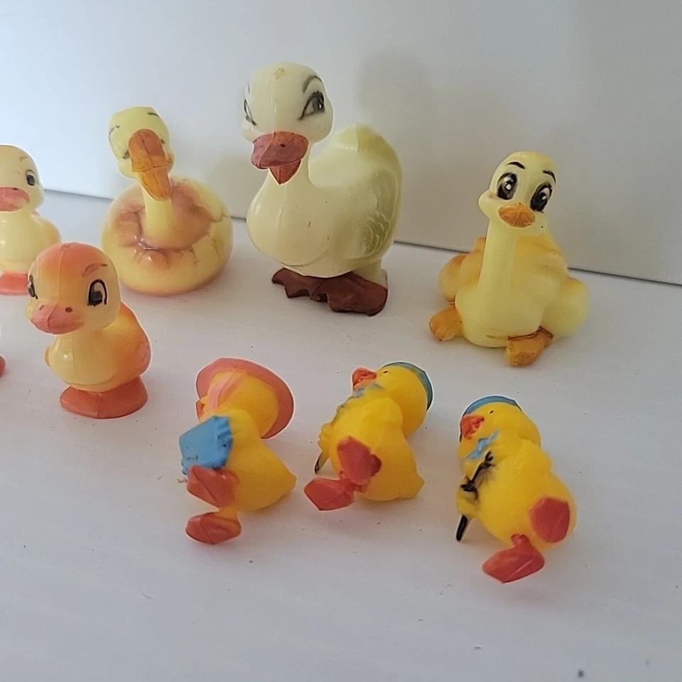 Lote de patos de plástico Wilton Cupcake Topper vintage Foto 3 de 3