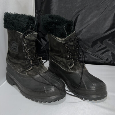 Sorel Leather Duck Boots Mens Sz 8 s-l400.jpg main image 4