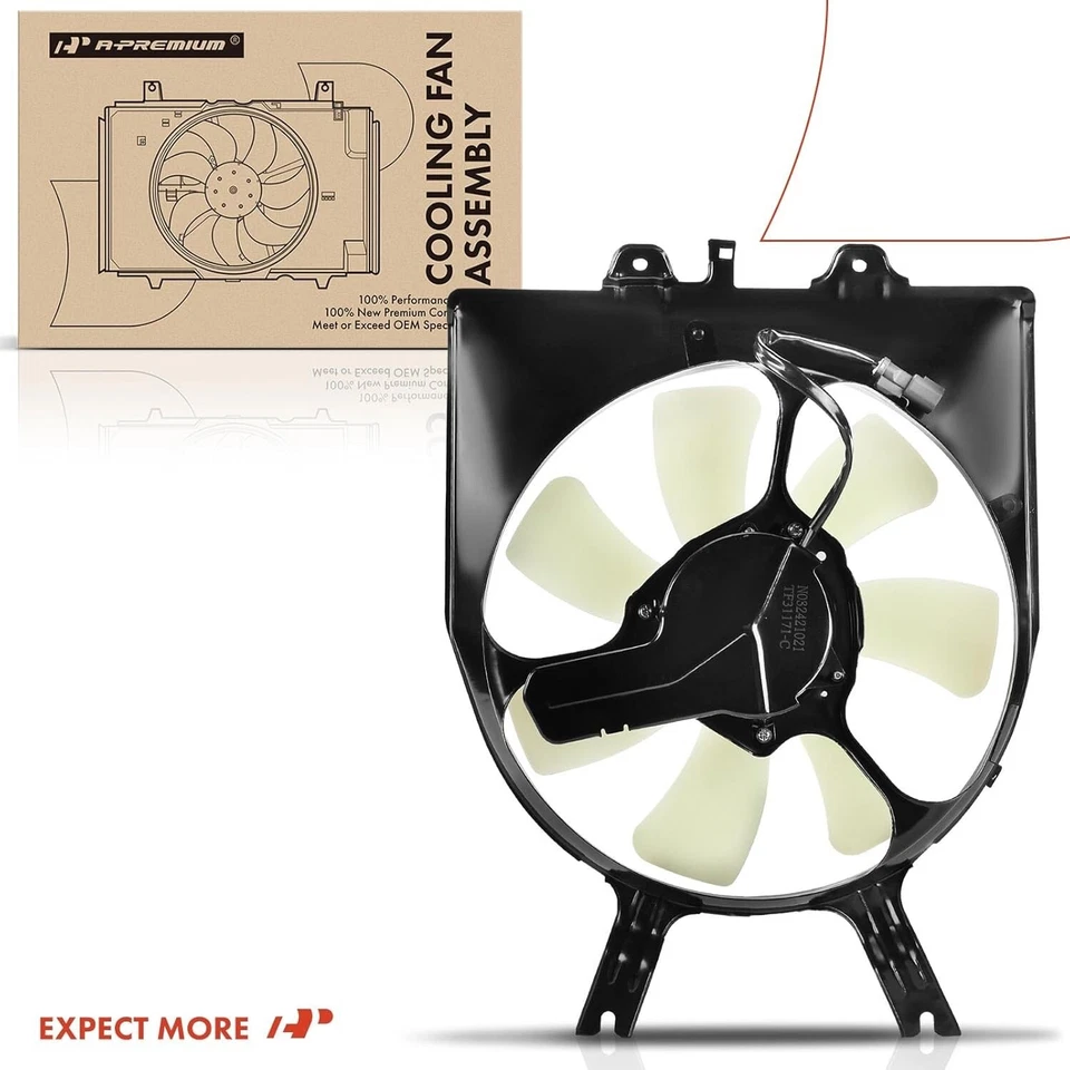Ventilador de refrigeração condensador A/C lado direito do passageiro para 2005-2010 Honda Odyssey - Imagem 2 de 4