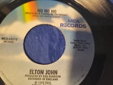 ELTON JOHN - STEP INTO CHRISTMAS / HO HO HO -  7" VINYL SINGLE MINT