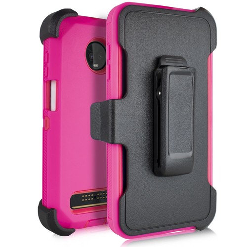 SPARPAKET + Für Motorola Moto Z3 Play/Z3 Holster Hülle mit integrierter Displayfolie - Bild 17 von 37