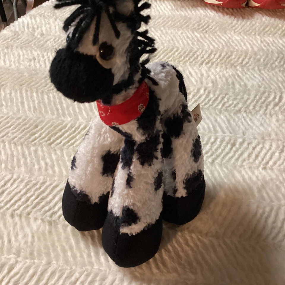 JUMBO BESTEVER CAVALO BANDANA PRETO E BRANCO BIG BEANBAG Cascos STAND UP TOY - Imagem 3 de 4