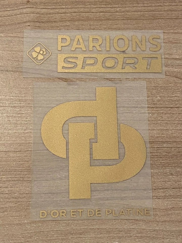 MONBLASON Flocage Sponsor officiel JUL DP + PARIONS SPORT L1 OM away 2024-2025 vendeur pro