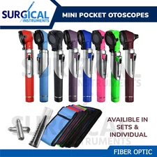 Fiber Optic Mini Otoscope Sets & Individual Diagnostic ENT Instrument Hi-Quality