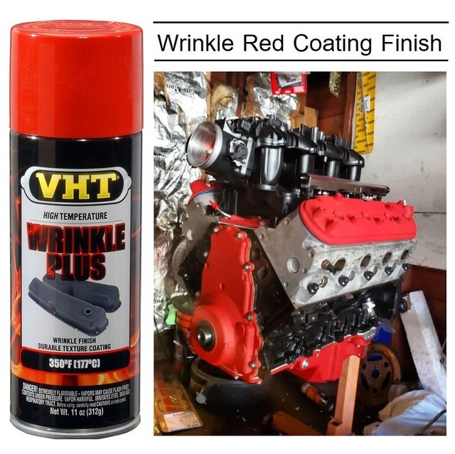 Satin Wrinkle Red Paint Engine Coating Valve Cover Winkle Texture Spray