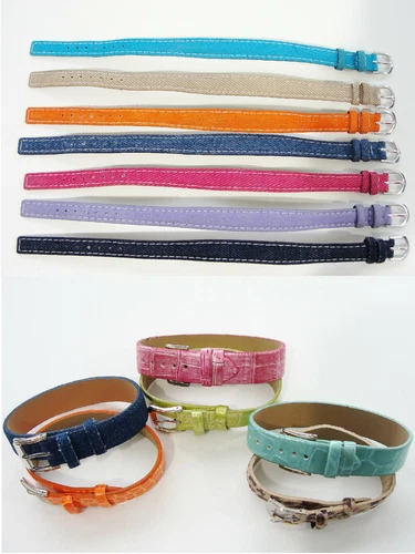 13 Single Bands, Bracelets Lot 7 Denim & Co. and 6 Others. Watch. 8 7/8" (225mm)