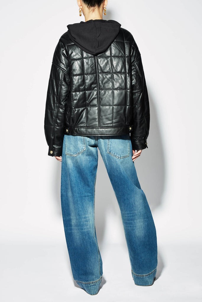 NWT DUCIE TANYA ERIN LEATHER BOMBER JACKET BLACK £695 szXL / UK14-16 SOLD OUT image 2