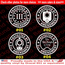 2A Anti Gun Rights Control Vinyl Decal for Molon Labe 2nd Amendment CCW FA133