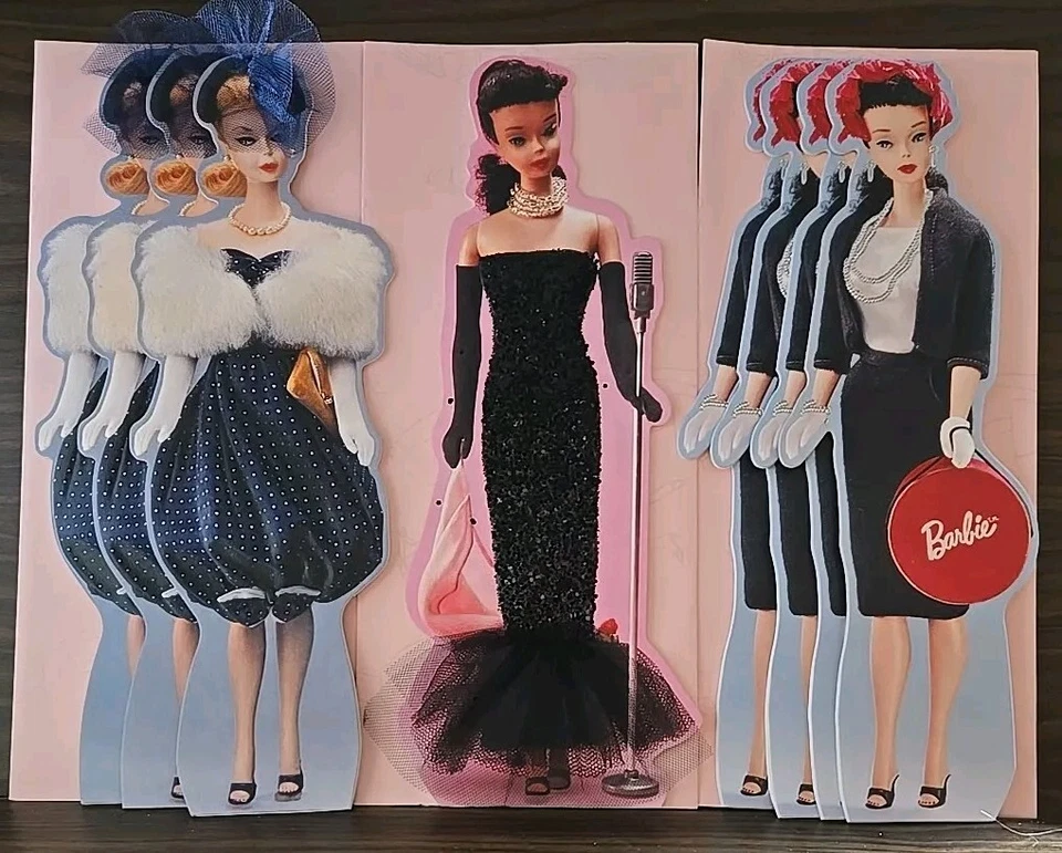 Hallmark Barbie 8 Greeting Cards Glamour Dream Collection w Envelopes 1994 LOT - Image 2 of 4
