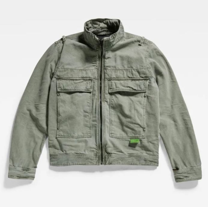 G-STAR RAW Herren Jacke Übergangsjacke grau grün Utility Flap