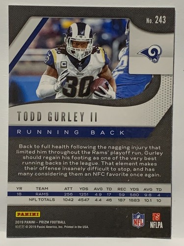 2019 Panini Prizm Football - #1-250 You Pick!!! Complete your set - FIRE! (b100) - Picture 240 of 252