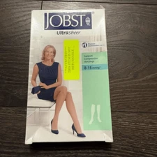 Jobst Women’s 7-9 Medium 8-15mmhg Compression Stockings New