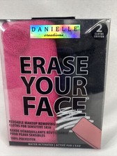 Danielle Creations Erase Your Face Reusable Makeup Removing Cloth Pink Black