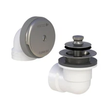 Watco 601 Push-Pull Bath Waste ABS Brushed Nickel Schedule 40