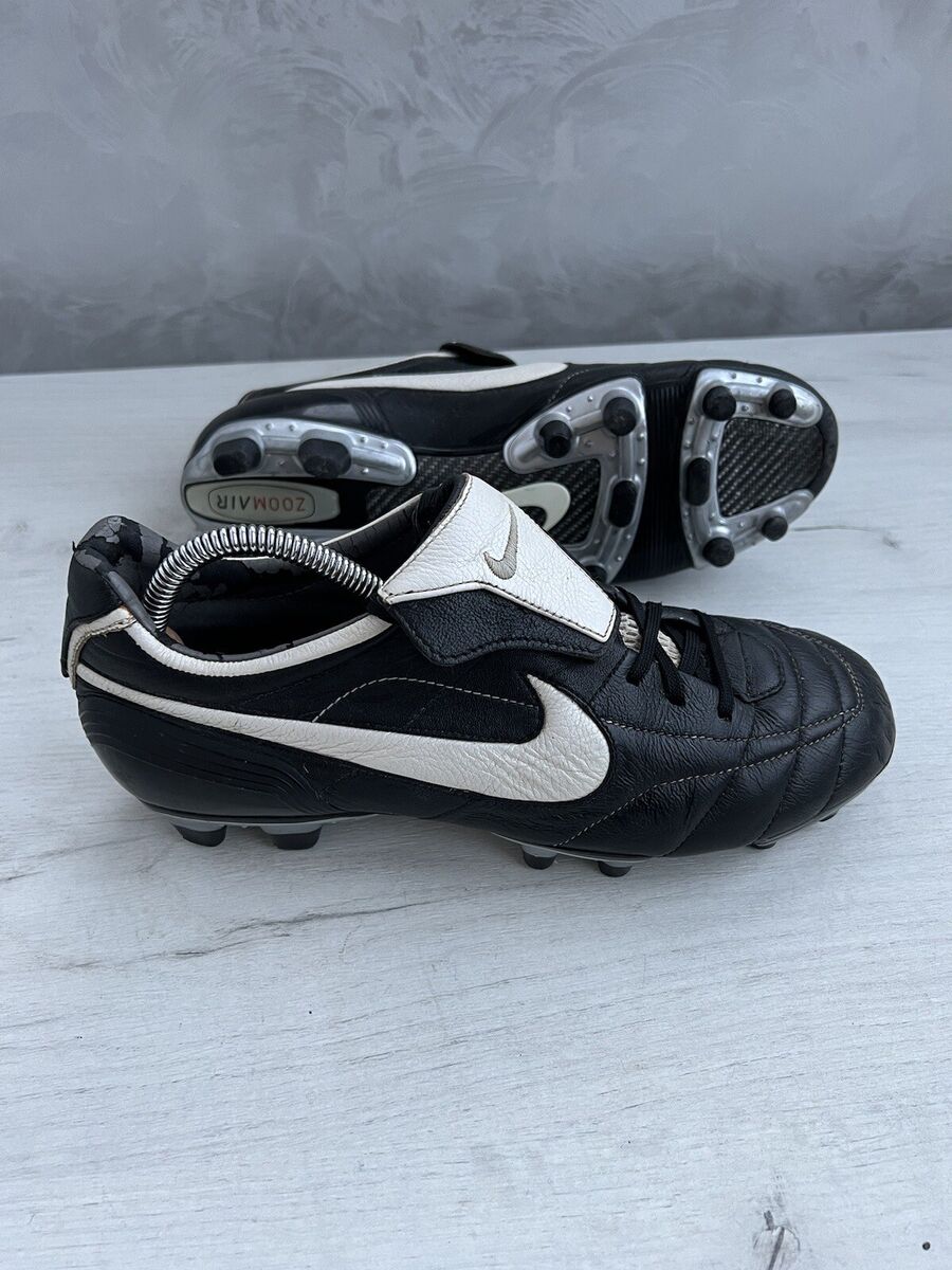 Nike Tiempo Legend Air Zoom FG Black White Leather Football Nike Tiempo Legend Air Zoom FG Black White Leather Football
