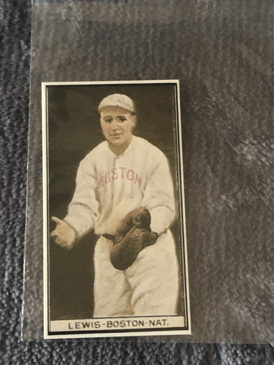lewis boston nat tobacco card REPRINT Lewis of Boston 1912 Tobacco T207 RAREST OF SET $2000.00 Red Back