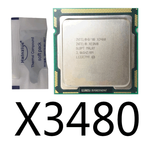 Intel Xeon X3480 Processor 8M Cache 3.06 GHz SLBPT LGA1156 P55 H55 equal i7-880 - Picture 1 of 1