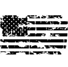 American Distressed Us Flag 2 Vinyl Decals