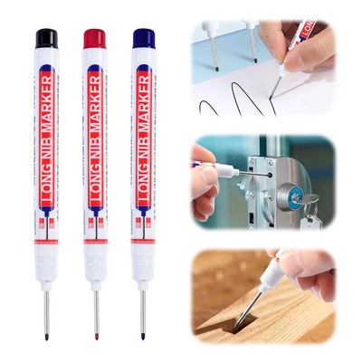 10pcs Long Nib/Tip Waterproof Deep Long Reach Marker Pens White Red Black New