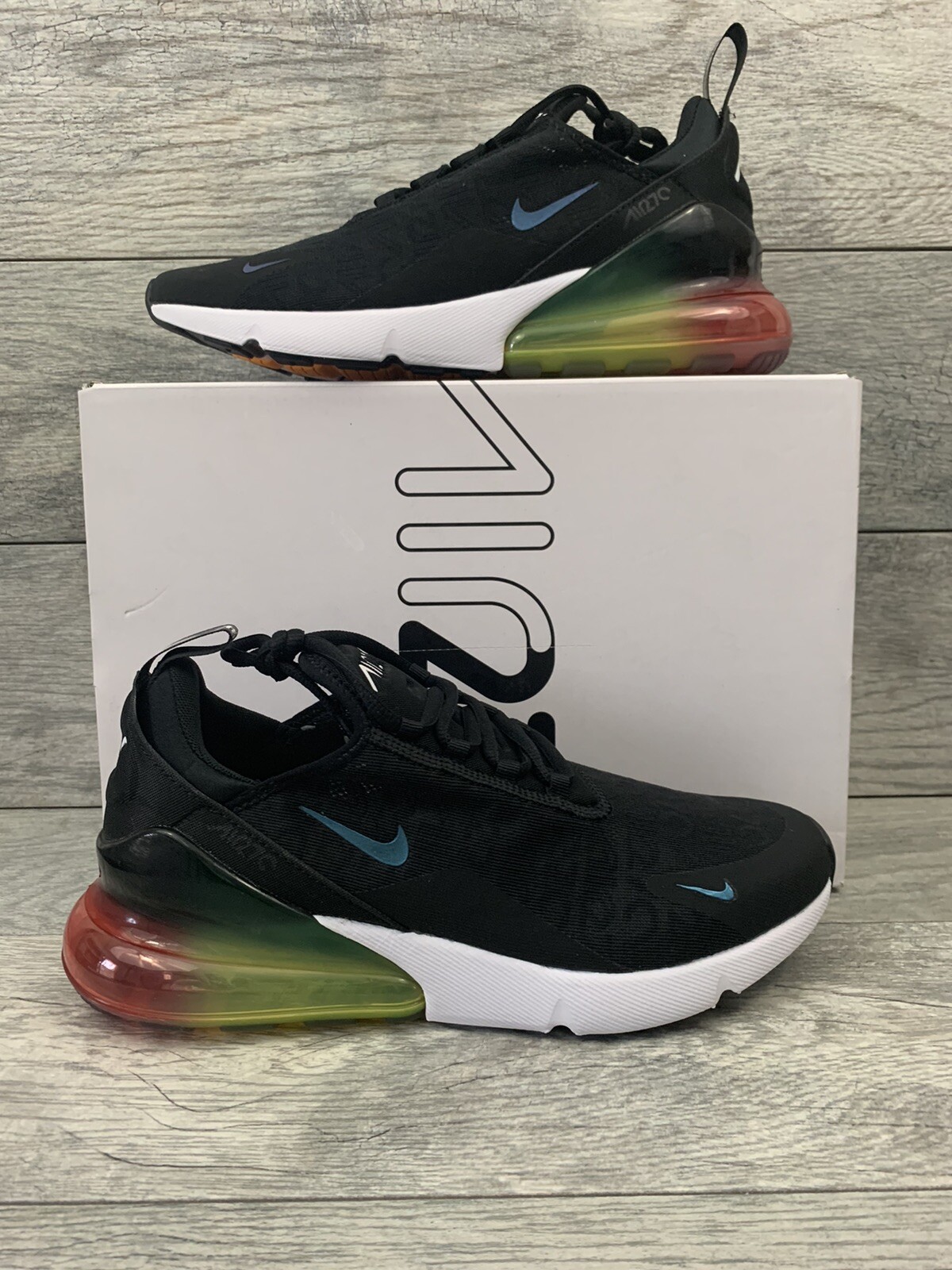 nike 270 black rainbow