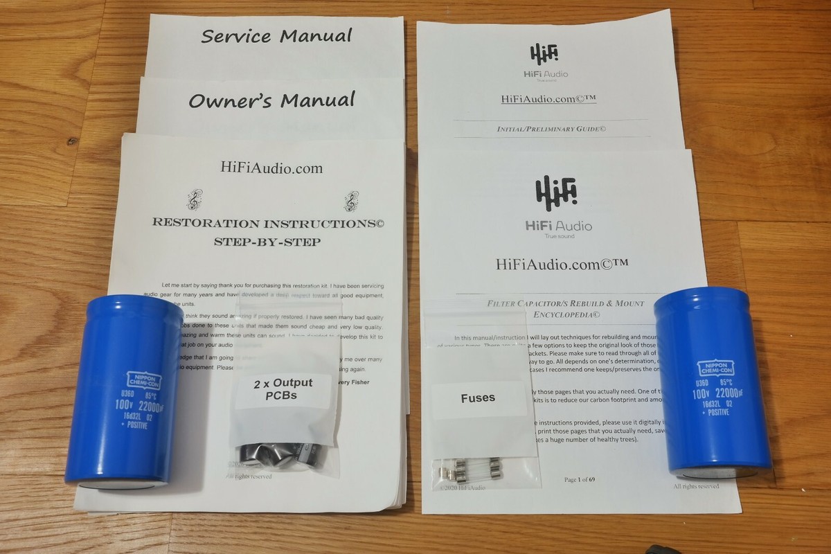 B&K ST-140 amplifier recap service kit fix repair capacitor