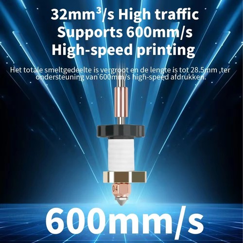 Buse 0,4 mm 0,6 mm 0,8 mm pour imprimante 3D Creality V3 K1C K1 Max pièces d'échange rapide - Photo 2/14