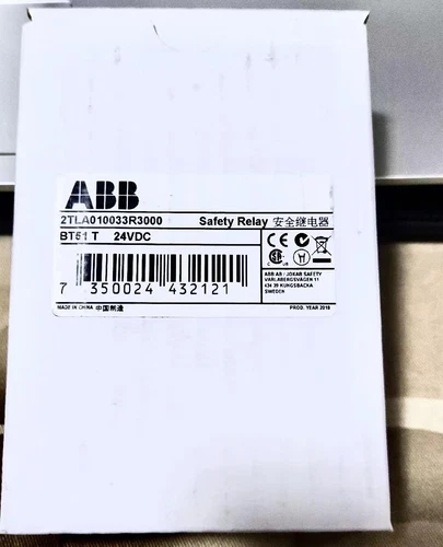Módulo Principal Relé de Seguridad 1PC ABB 2TLA010033R3000 BT51T Nuevo Envío Acelerado - Imagen 1 de 2
