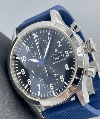 Steinhart NAV B Chrono Day Date Swiss Automatic Valjoux 7750