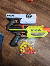 Pair Of Nerf Rival 6 Shots. XIX-500 Neon Xv111-500. Martial Aid. W/20 Shot