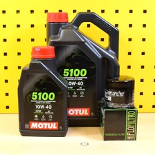 Oil Change Set Oil Filter 5L Motul 5100 10w40 For: Yamaha XV 1900 A MidnightStar