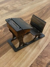 1976 Vintage Durham Industries Miniature Doll Furniture School Desk