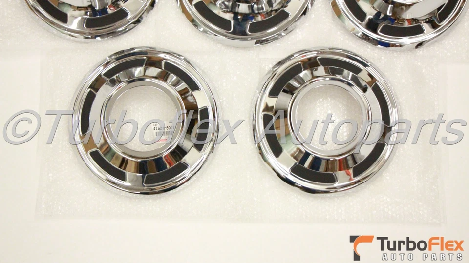 Juego de 5 tapacubos de cubierta de rueda genuina Toyota Land Cruiser 1969-1984 FJ40 Foto 3 de 4