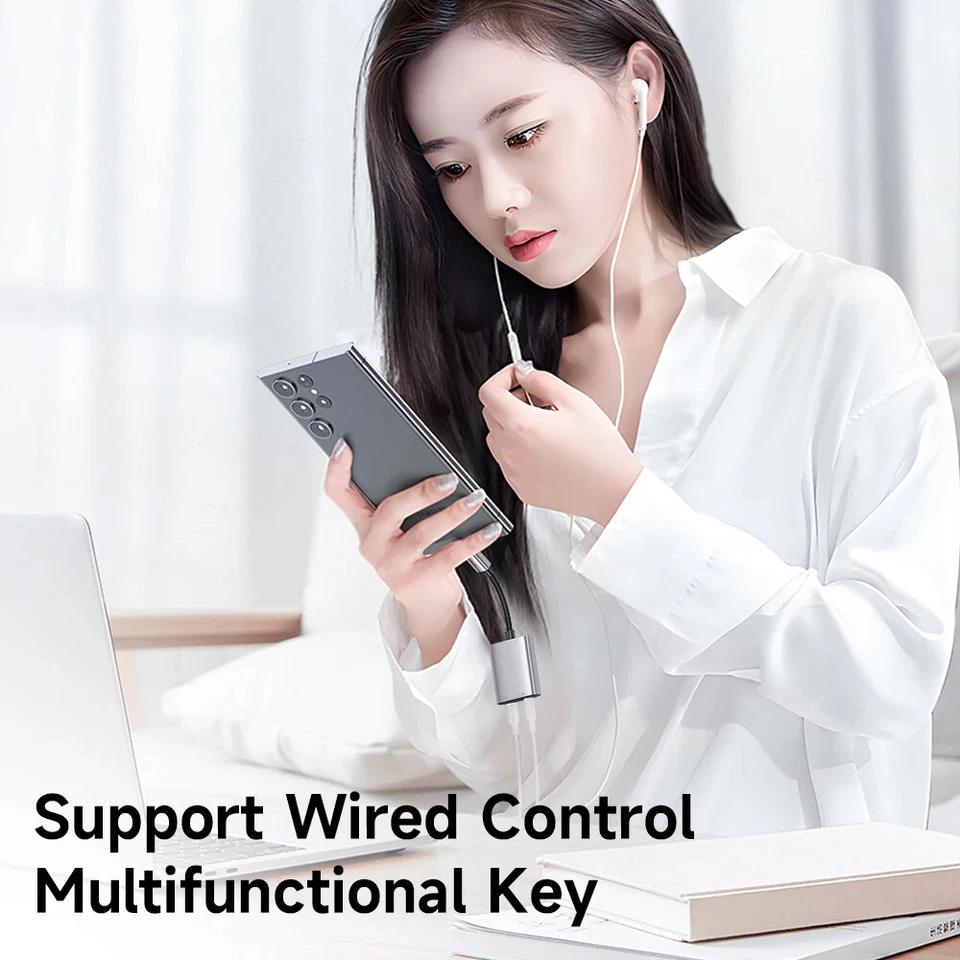 Mcdodo OTG Aux Audio Adapter 2 in 1 USB-C to Dual USB-C & DC3.5mm Audio Adapter - Image 4 of 4