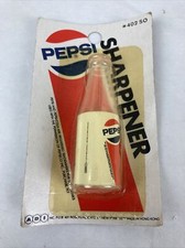 Pepsi Bottle Shaped Pencil Sharpener, Vintage NOS NEW SEALED ADI