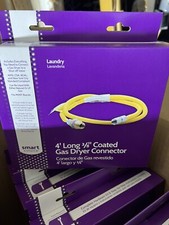 4 Feet long 3/8 inch Coated Gas Dryer Connector BRAND NEW In Box Pack of 1