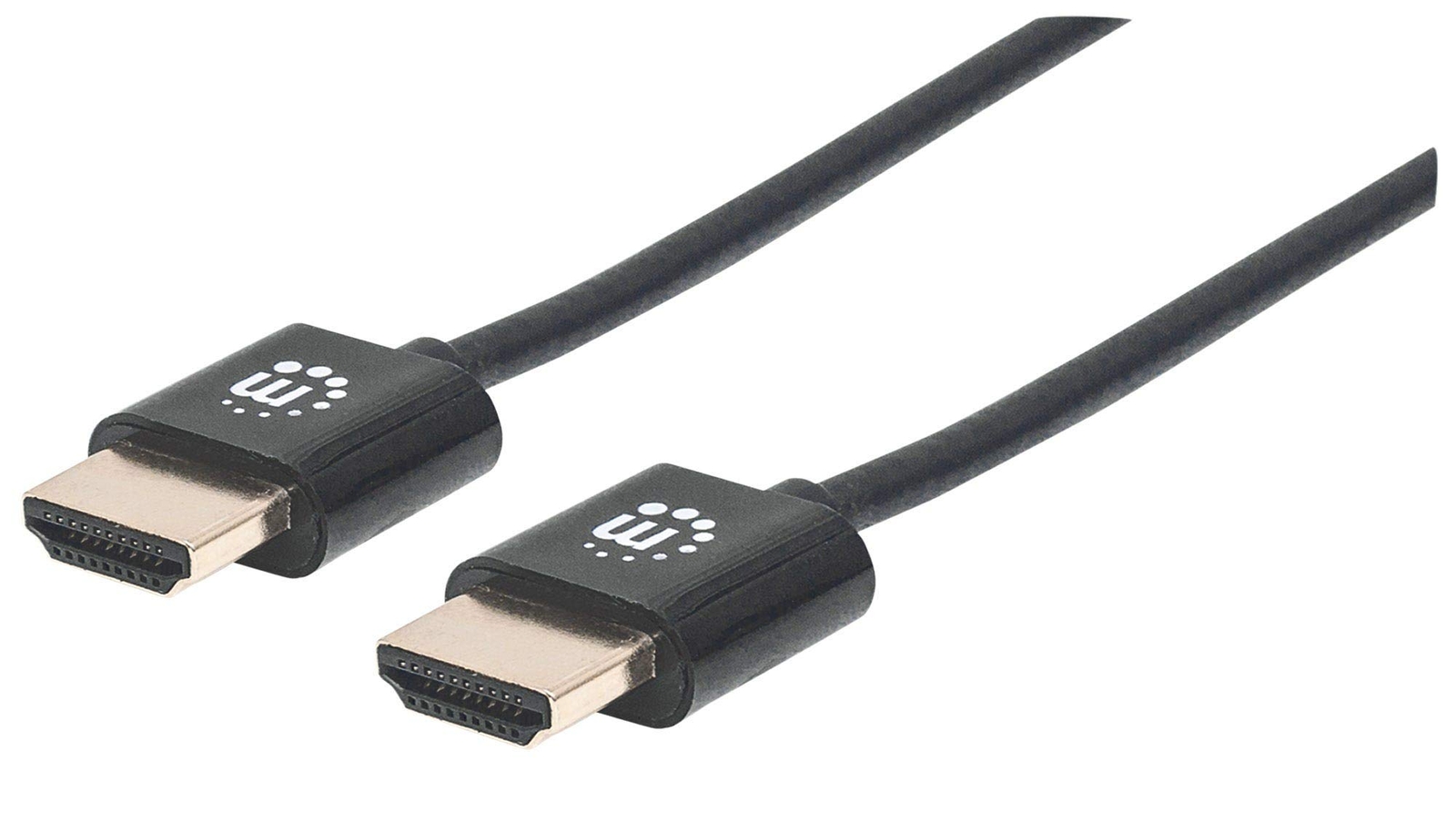 Hdmi 4K Cable/Ether 50Cm Thin- M/M Hec Arc 3D 4K/60Hz Black NUOVO