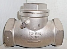 ⭐NEW⭐ CF CK20S  CF8M STAINLESS STEEL 2" NPT SWING CHECK VALVE  200 WOG
