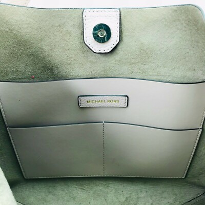 Michael Kors Junie DK Chambray Leather MD Hobo Shoulder Bag Michael Kors Junie DK Chambray Leather MD Hobo Shoulder Bag